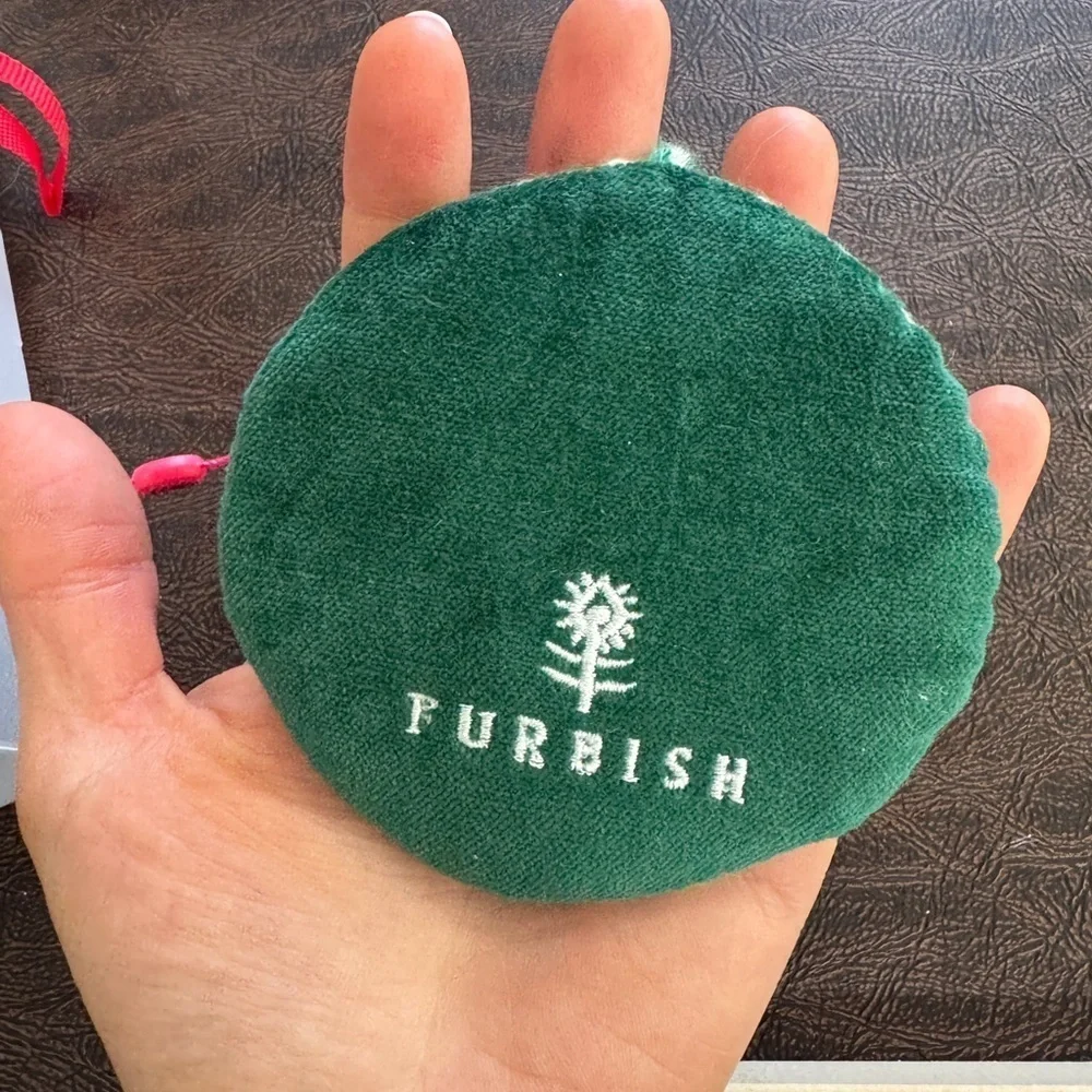 Needlepoint Christmas Ornament baby’s 1st first 2024 Furbish Studio velvet